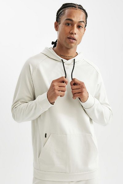 DeFacto Skuba Diver Stoff-Sweatshirt mit Kapuze und Taschen – passend für Standard D1950ax24au