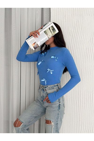 Noa Noa Tricou cu mânecă lungă cu model de panglică