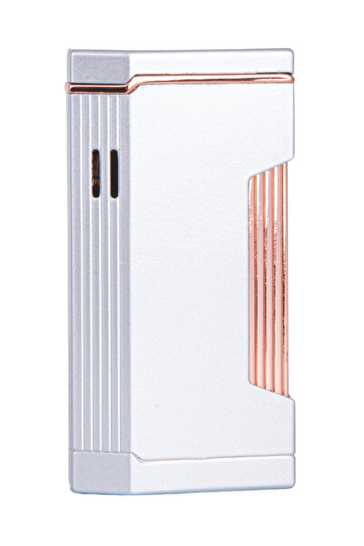 COHİBA Cohiba Çift Torch Pürmüz Gümüş Metal Puro Çakmağı