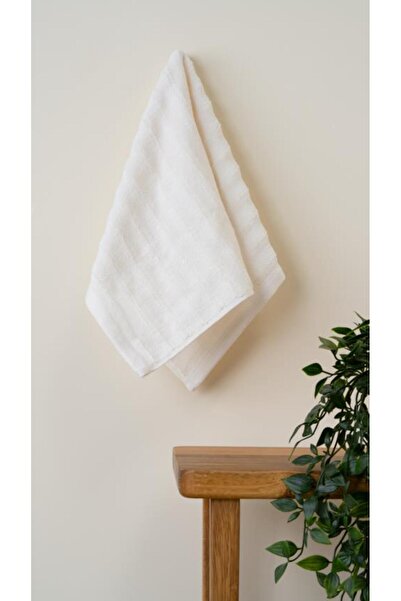 Bluenity Набір рушників для рук/обличчя Alegra з 100% натуральної бавовни, 2 шт., 50x90 + 30x50 см, кремовий