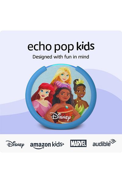 Amazon ECHO Pop Disney Princess Wi-Fi & Bluetooth smart speaker with voice to control smart home devices