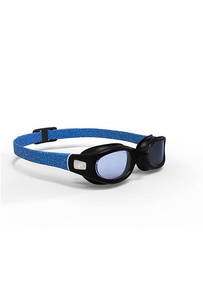 Decathlon Nabaiji Swimming Goggles - Black/Blue - Blue Glasses - Size L - Soft