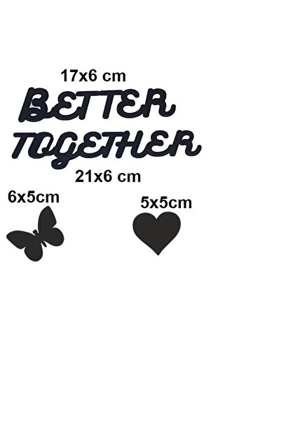 Numa Concept Duvar Dekoru Better Together MDF Salon Ofis Ve Antre İçin Duvar Yazısı