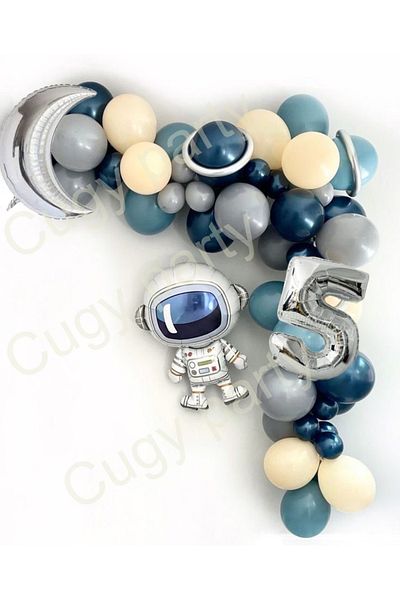 CUGY Planet Astronaut Themed 5 Year Old Birthday Party Celebration Set