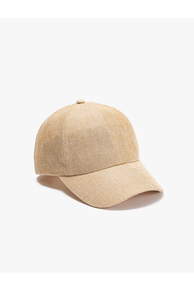Koton Textured Straw Cap Hat