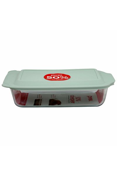 Pyrex Baking Dish Sage Lid 9 x 13In.