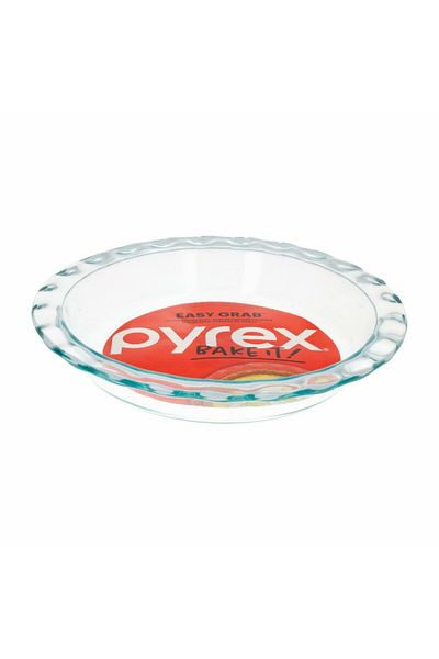 Pyrex Easy Grab Pie Plate Glass 9.5In.
