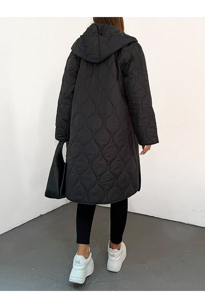 Modamorfo Kabát s kapucí ve tvaru plástve