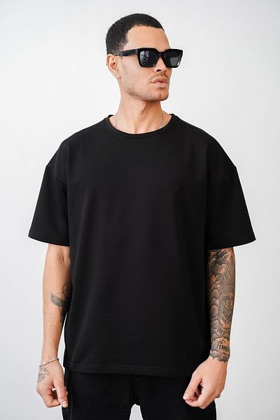 king brich Μπλουζάκι με λαιμόκοψη Oversize Απλό Unisex T-Shirt