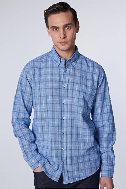 Tudors Ανδρικό πουκάμισο με κανονική εφαρμογή Classic Cut 100% βαμβακερό λινό...