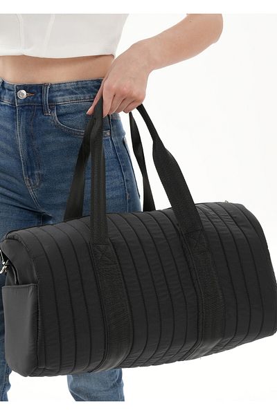 WITH-W Curea lungă de buzunar matlasată unisex, femeile și bărbații pot folosi geanta de fitness și sport de călătorie