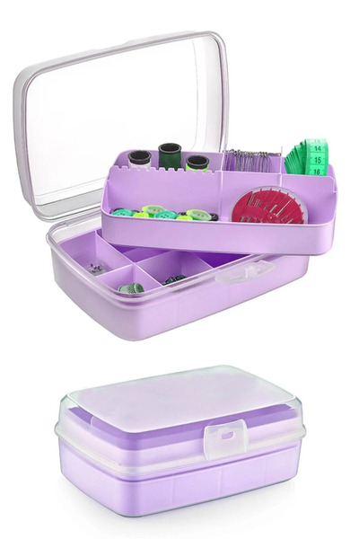 Tuppee صندوق منظم فاخر 12 حجرة 2 لتر