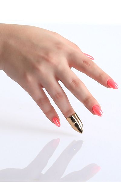 LABALABA Women's Lacquer Plated Long Nail Ring