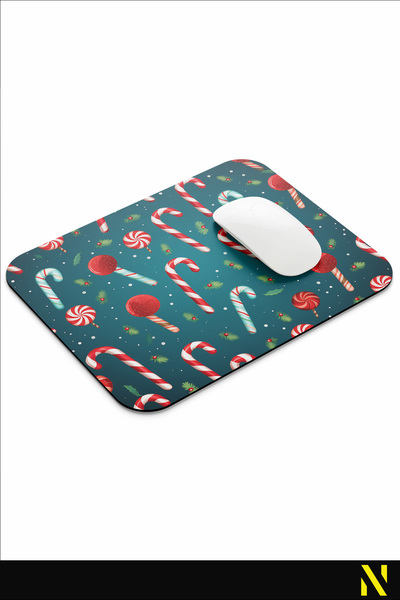 nilizma Mousepad ergonomic cu tematică de Anul Nou, bază anti-alunecare, ideal pentru uz casnic și la birou.