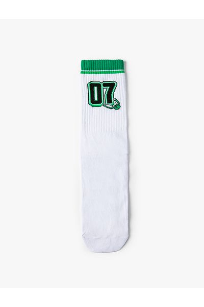 Koton College Socks Number Embroidered