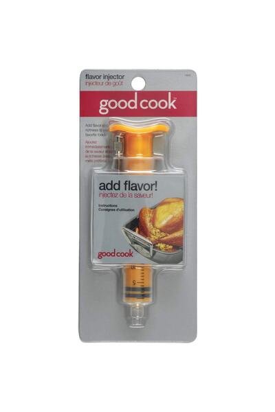 Good Cook حاقن نكهات GoodCook، محقنة بلاستيكية للخلطات مع إبرة من الفولاذ الم...