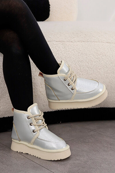 Mamito Ayakkabı MAMİ KİDS 011 Bağcıklı Kürklü Çocuk Bot