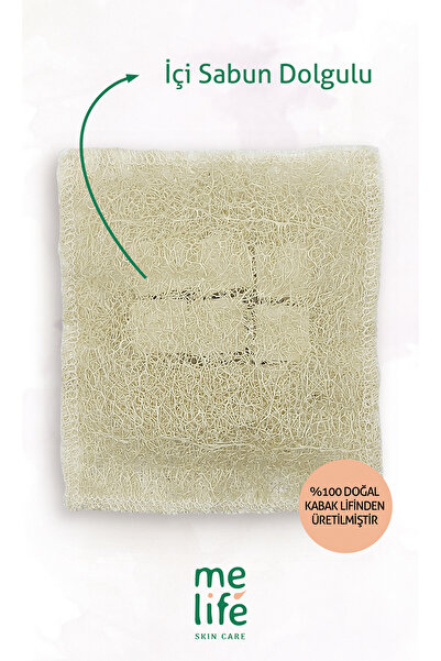 MELIFE اليقطين الطبيعي - كيس من الألياف والصابون الماعز