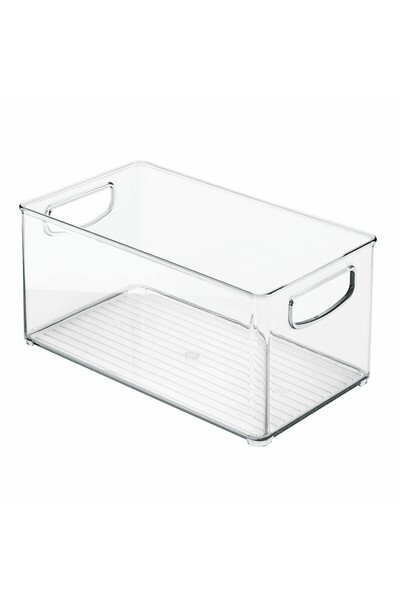 İdesign سلة مهملات المطبخ RPET مقاس 10 × 6 × 5 شفاف