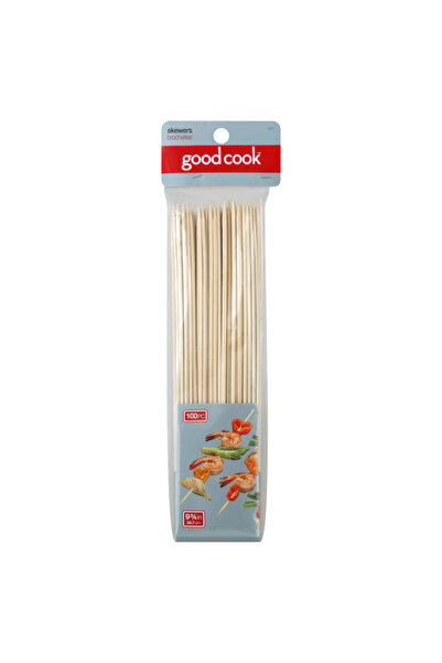 Good Cook أسياخ خيزران طبيعية من GoodCook، 10 بوصات، 100 قطعة، قوية وناعمة وغ...