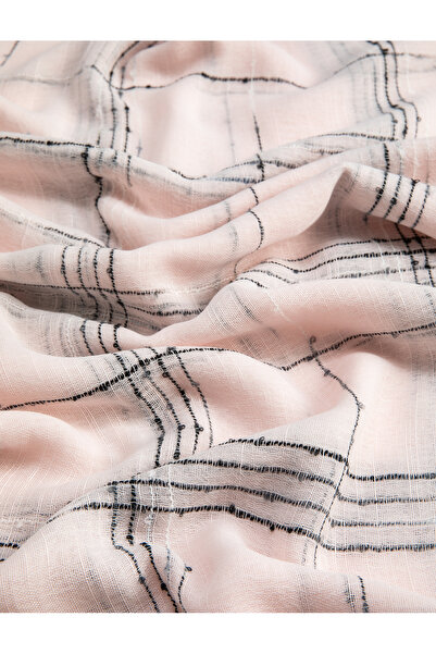 Koton Ριγέ σάλι με λεπτομέρεια φούντας