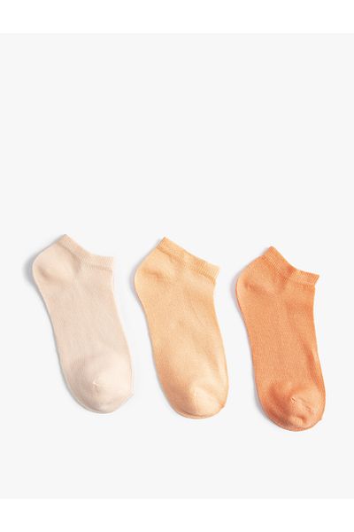 Koton 3-Piece Basic Booties Socks Set - Multicolored