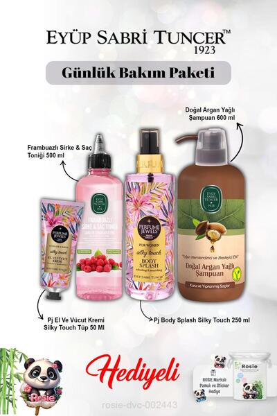 Eyüp Sabri Tuncer Argan Şampuan, Frambuaz Tonik, Vücut Spreyi Splash Silky To...