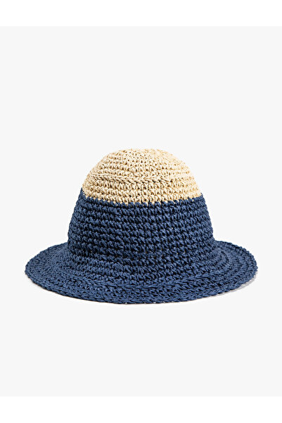 Koton Straw Knitted Bucket Hat