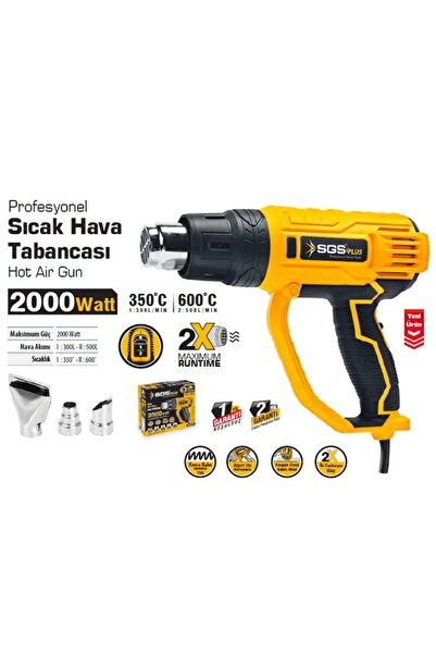 DEPOKON SGS Sıcak Hava Tabancası + 200 Adet Kablo Koruma Kılıfı