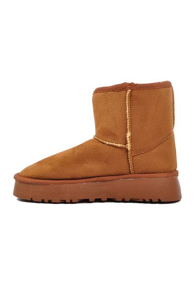 AYAKMOD Tan Suede Γούνινες Γυναικείες Μπότες 696067 Z