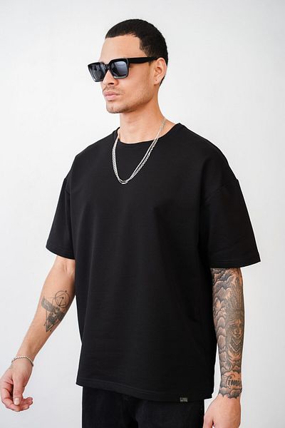 king brich Μπλουζάκι με λαιμόκοψη Oversize Απλό Unisex T-Shirt