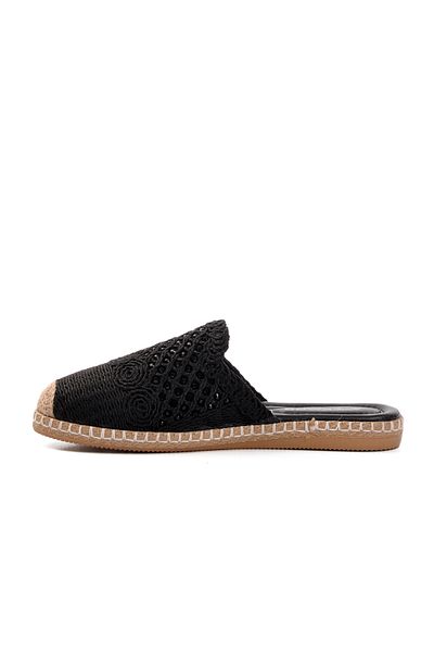 AYAKMOD Tricotaje tricotate negre Papuci de damă 542023   Z