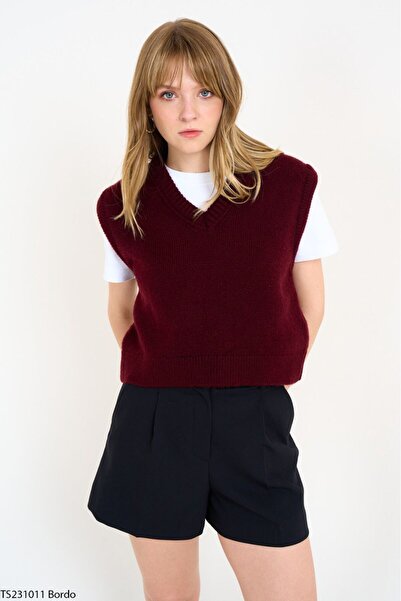 Genel Markalar Kadın V Yaka Süveter