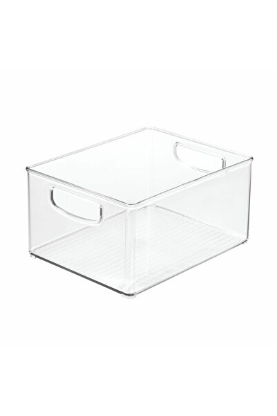 İdesign Linus Stackable Storage Bin, recycled BPA-free RPET plastic, shatter-...