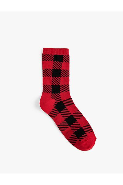 Koton Plaid Patterned Socks