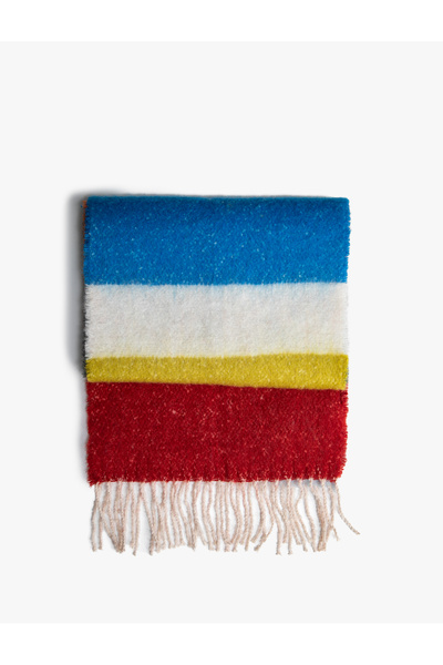 Koton Многоцветен шал с пискюли