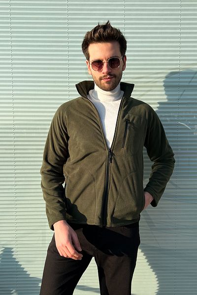 ModaPlaza Ανδρικός γιακάς με φερμουάρ Sweat 6050