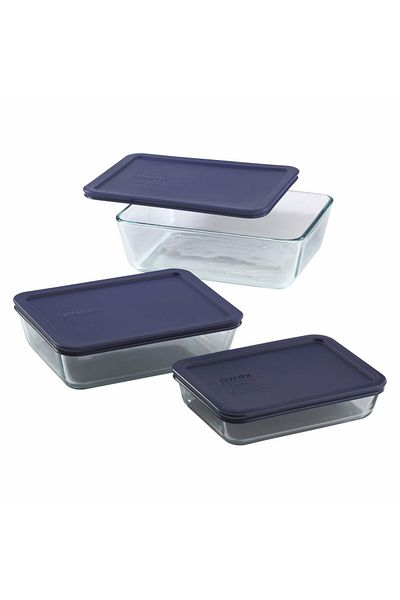 Pyrex Bake 'N Store Glass Food Storage 6Pc. Set