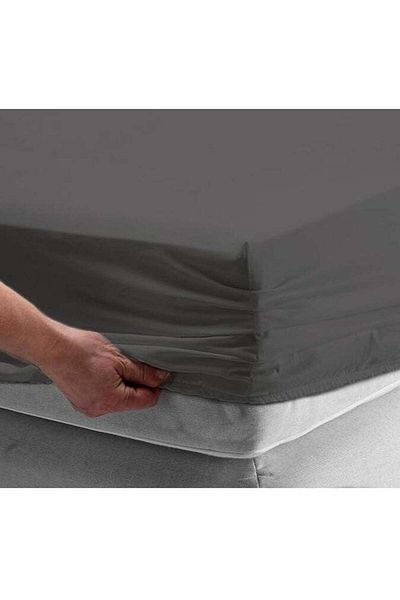 Evory Home ملاءة سرير مفردة من المخمل مع غطاء وسادة 120x200x30 سم