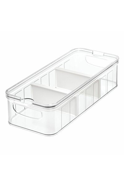 İdesign سلة كبيرة مقسمة من RPET Crisp شفافة