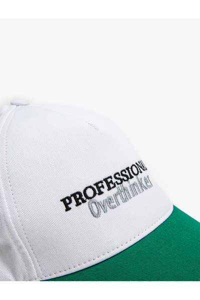 Koton Cap Hat Slogan Embroidered