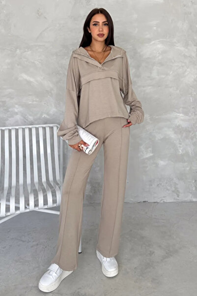 Swana Set de damă cu glugă și fermoar