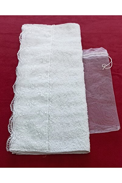 FNT Scalloped Guipure Towel 40*70 Cotton