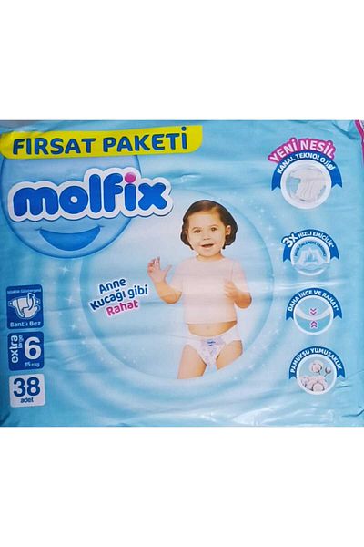 Molfix 3D E.Large 6 38Pcs Deal Ort Pack