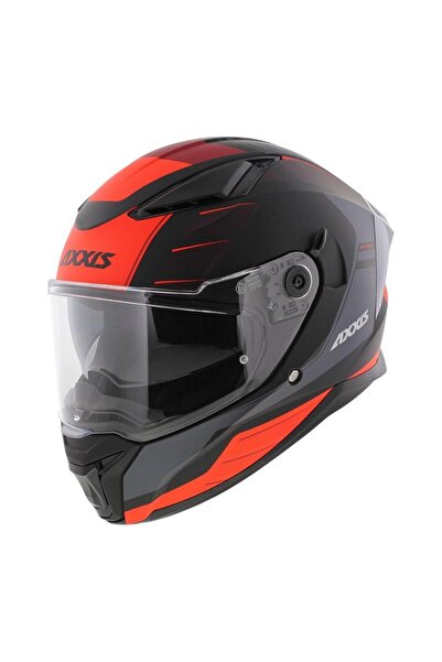 AXXIS PANTHER SV PRESTIGE B5 MATT RED KAPALI KASK