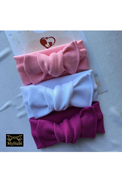 MyHubi 3 قطع من باندانا مضلعة مصنوعة يدويًا للفتيات الصغيرات