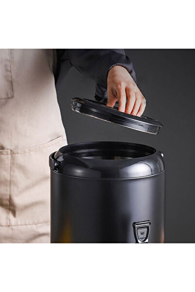 Generic Coffee Hot and Cold dispenser with thermometer black 10/6 L