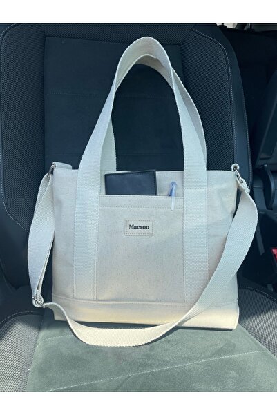 macsoo Kanvas Çıtçıtlı Çanta Ayarlanabilir Çapraz Askılı Kadın El Ve Omuz Çan...