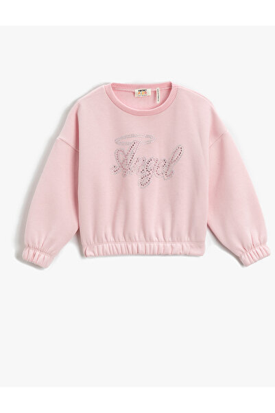 Koton Crop Sweatshirt bestickt