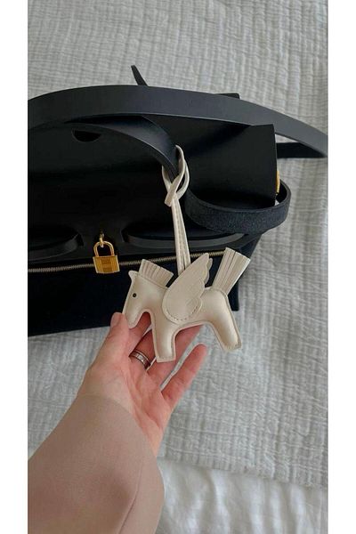 adrbags Κρεμ Χρώμα Τσάντα Charms
